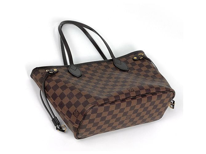 Borsa Tote Louis Vuitton Neverfull PM Marrone Damier ebene - vista 2