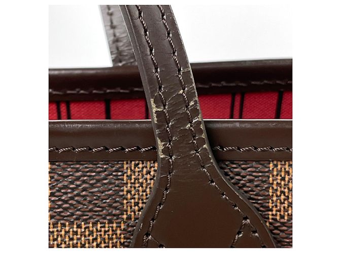 Borsa Tote Louis Vuitton Neverfull PM Marrone Damier ebene - vista 4