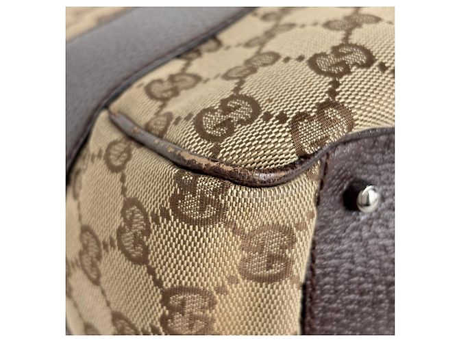 Bolso Tote Gucci GG Canvas Castaño - vista 3