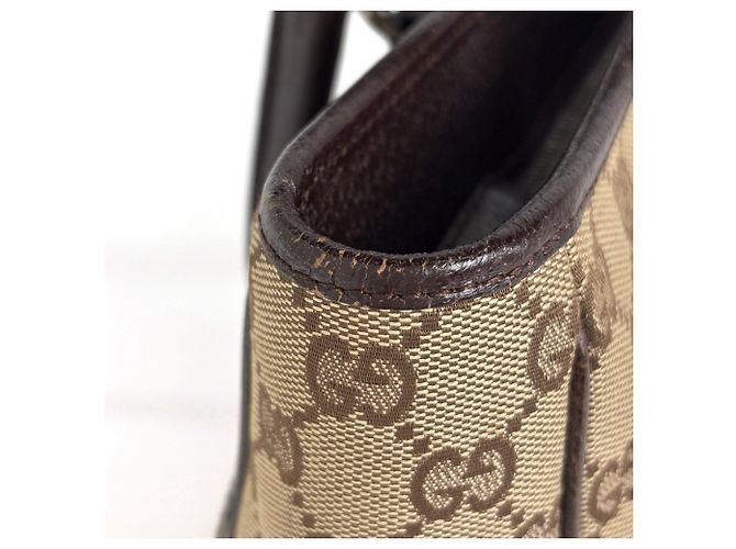 Bolso Tote Gucci GG Canvas Castaño - vista 6