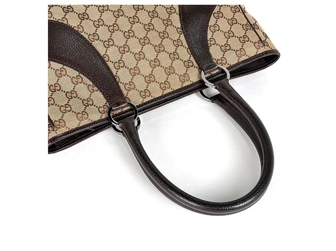 Bolso Tote Gucci GG Canvas Castaño - vista 7