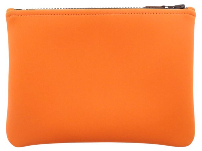 Hermès Borsa a pochette Hermes Neoban PM in poliammide Nero Arancione - vista 2