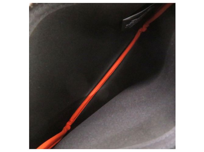Hermès Borsa a pochette Hermes Neoban PM in poliammide Nero Arancione - vista 4