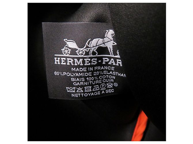 Hermès Borsa a pochette Hermes Neoban PM in poliammide Nero Arancione - vista 5