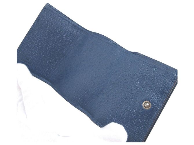 Portafoglio tri-fold Gucci Beige e Blu - vista 5
