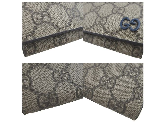 Portafoglio tri-fold Gucci Beige e Blu - vista 8