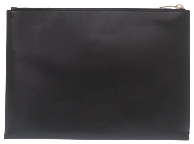 Borsa a pochette in pelle nera Yves Saint Laurent Nero - vista 2