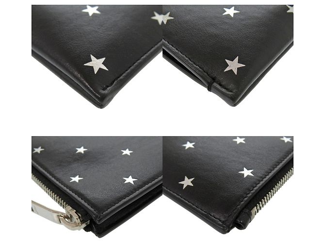 Borsa a pochette in pelle nera Yves Saint Laurent Nero - vista 4