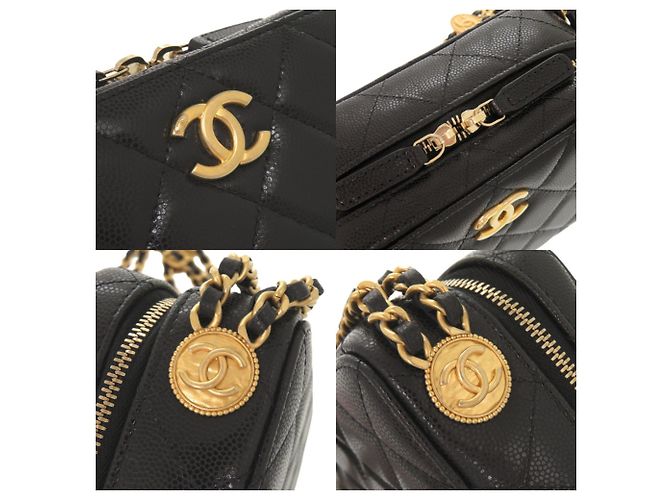 Chanel Coco Mark Matelassé Mini Camera Bag Schwarz - Ansicht 9