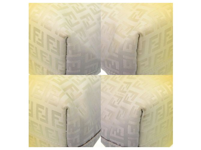 Fendi Zucchino Muster Tote Bag Braun Gelb - Ansicht 5
