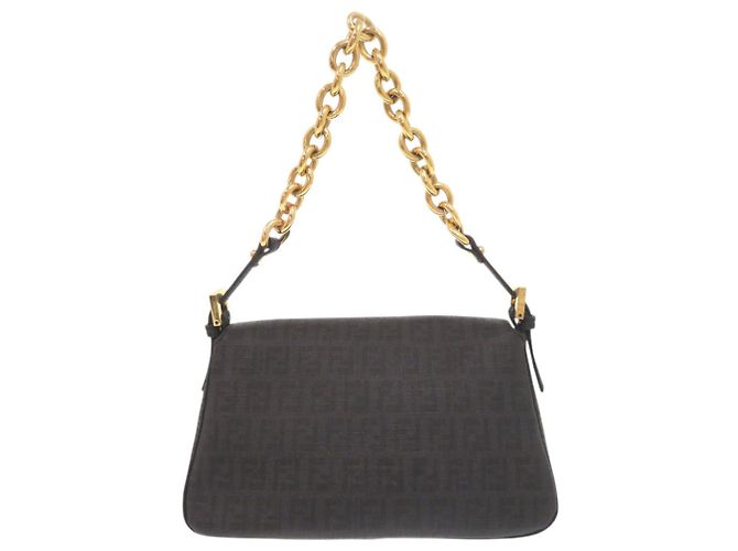 Borsa a secchiello Fendi Mini Mamma con motivo Zucchino Marrone - vista 2