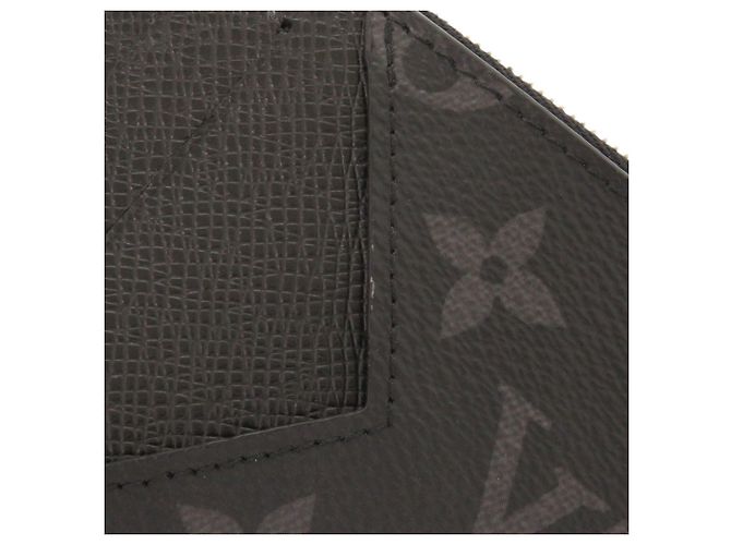 Louis Vuitton Taigarama Monogram Eclipse Card Case Nero Monogramma - vista 10
