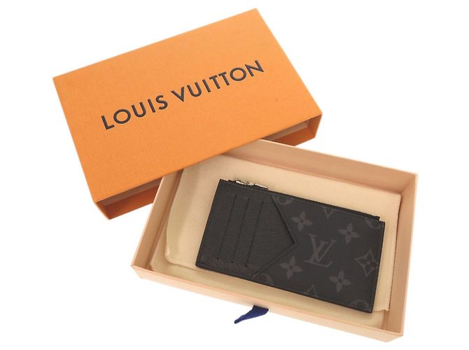 Louis Vuitton Taigarama Monogram Eclipse Card Case Nero Monogramma - vista 2