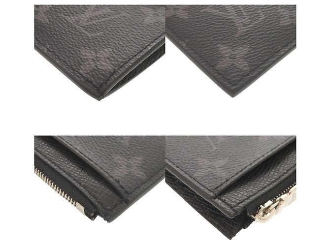 Louis Vuitton Taigarama Monogram Eclipse Card Case Nero Monogramma - vista 4