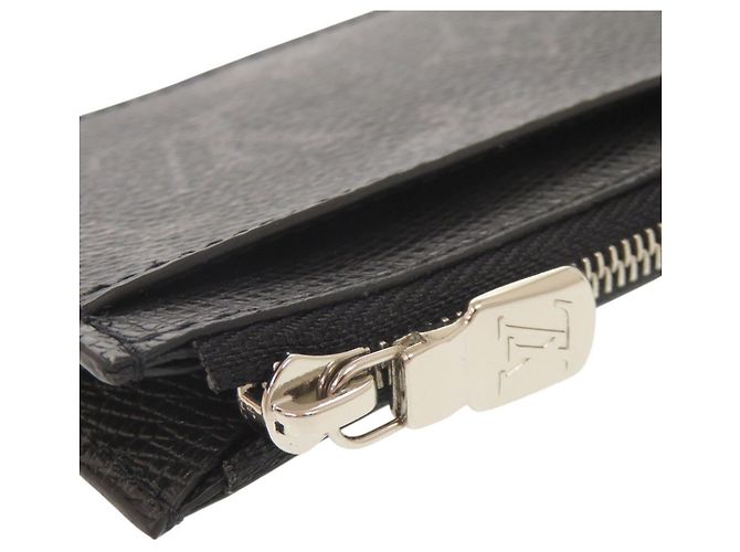Louis Vuitton Taigarama Monogram Eclipse Card Case Nero Monogramma - vista 8