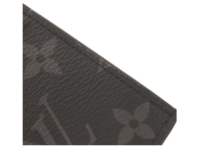 Louis Vuitton Taigarama Monogram Eclipse Card Case Nero Monogramma - vista 9