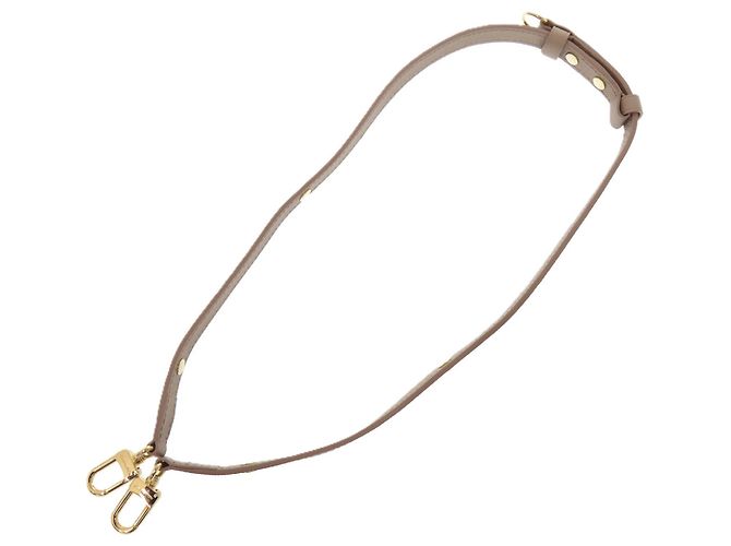 Tracolla in pelle Louis Vuitton Beige D'oro - vista 3