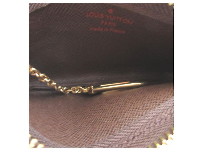 Louis Vuitton Damier Pochette Clé Coin Case Castaño Damier ebene - vista 4