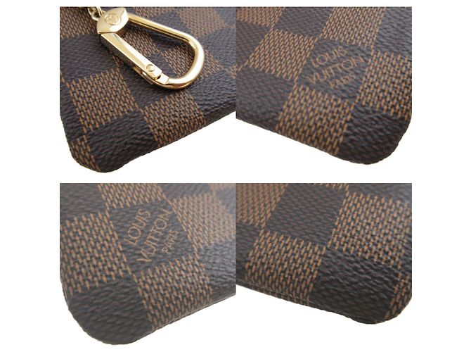 Louis Vuitton Damier Pochette Clé Coin Case Castaño Damier ebene - vista 5