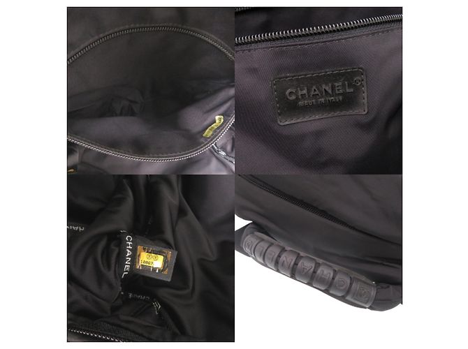 Chanel Sport Line Nylon-Rucksack Schwarz - Ansicht 8