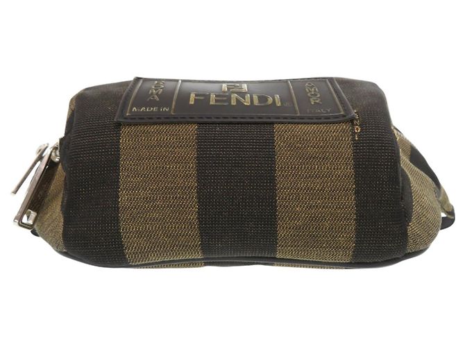 Fendi Pequin Canvas Sling Bag Braun - Ansicht 4