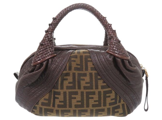 Borsa Fendi Mini Spy Bag 8BL078 Marrone - vista 2
