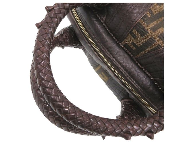 Borsa Fendi Mini Spy Bag 8BL078 Marrone - vista 7