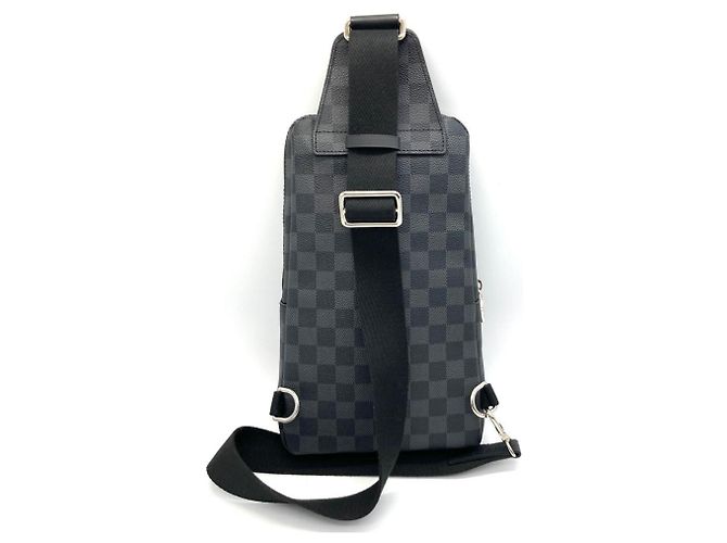 Borsa Avenue Sling Louis Vuitton - Damier Graphite, Black Nero - vista 3