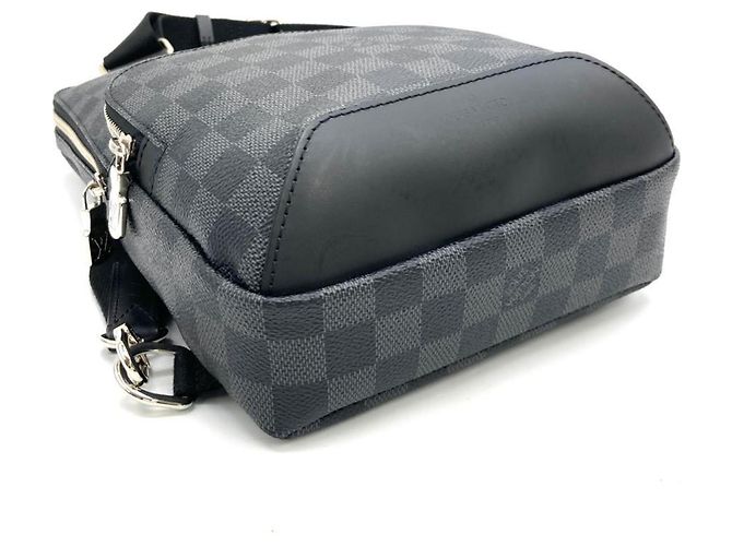 Borsa Avenue Sling Louis Vuitton - Damier Graphite, Black Nero - vista 4