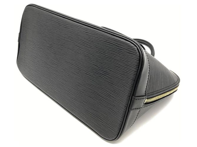 Borsa Louis Vuitton Alma in pelle Epi Nero - vista 3