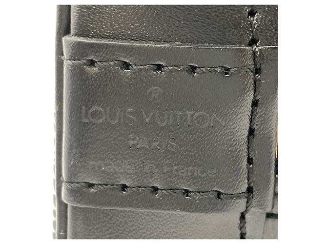 Borsa Louis Vuitton Alma in pelle Epi Nero - vista 5