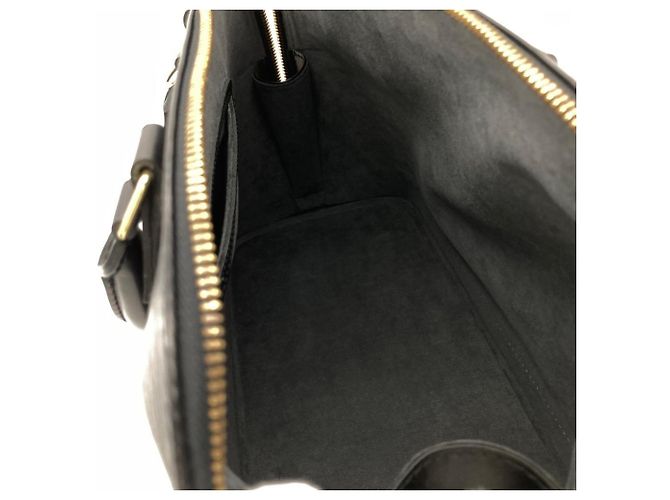Borsa Louis Vuitton Alma in pelle Epi Nero - vista 6