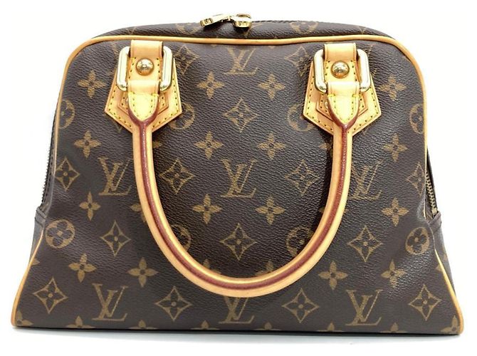 Borsa Louis Vuitton Manhattan PM Marrone - vista 2