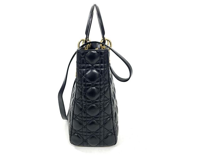 Borsa Christian Dior Lady Dior Cannage Nero - vista 2