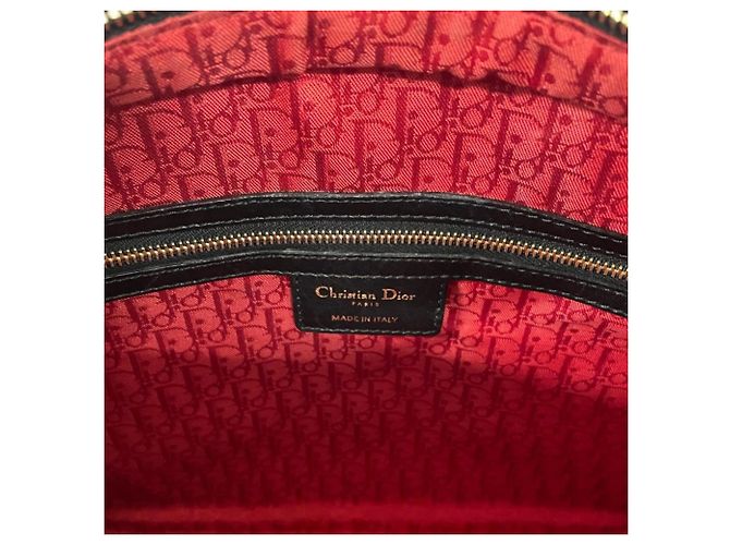 Borsa Christian Dior Lady Dior Cannage Nero - vista 9