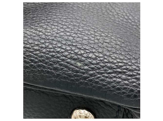 Borsa Prada PRADA Logo Borsa Boston Mini in pelle nera 2 vie da donna Nero - vista 8