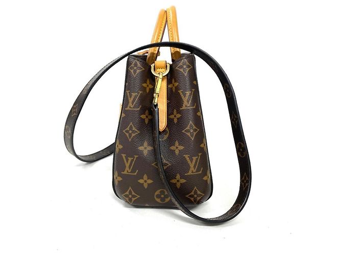 Borsa Louis Vuitton Montaigne BB Marrone - vista 2
