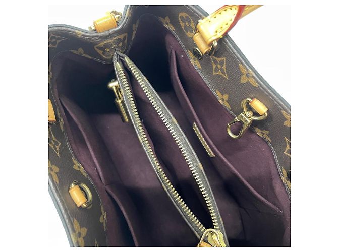 Borsa Louis Vuitton Montaigne BB Marrone - vista 6