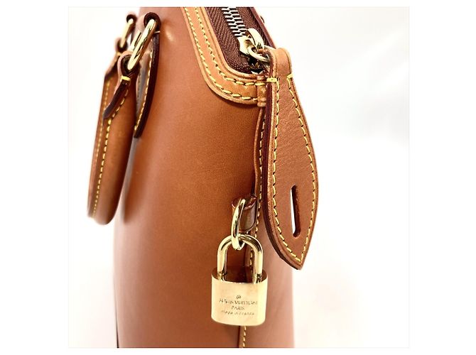 Borsa a mano Louis Vuitton Lockit Nomade Cammello - vista 4