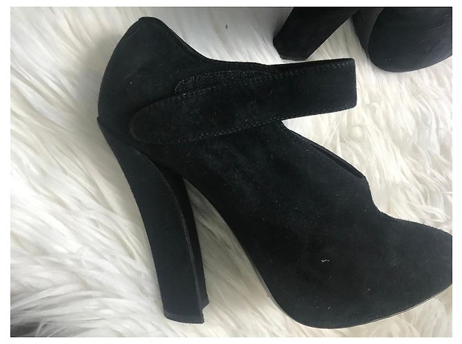 Décolleté Emporio Armani in camoscio nero - vista 11