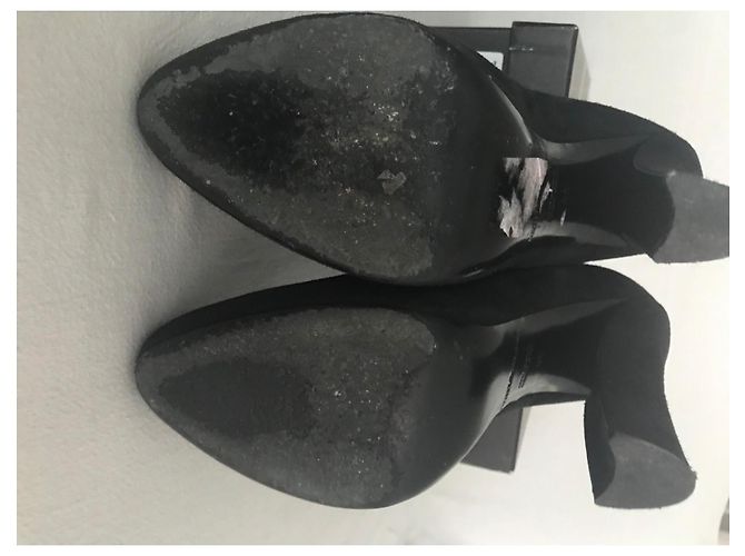 Décolleté Emporio Armani in camoscio nero - vista 14