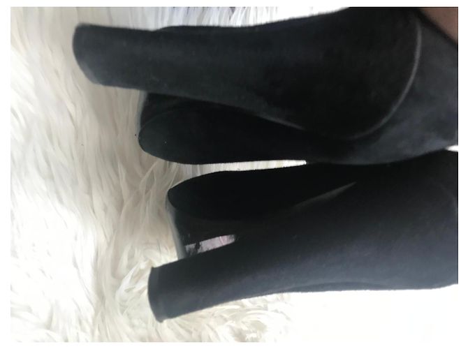 Décolleté Emporio Armani in camoscio nero - vista 5