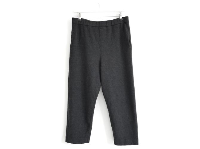 Autre Marque Arts & Science Charcoal Wollstrick-Cropped-Hose Anthrazitgrau - Ansicht 2