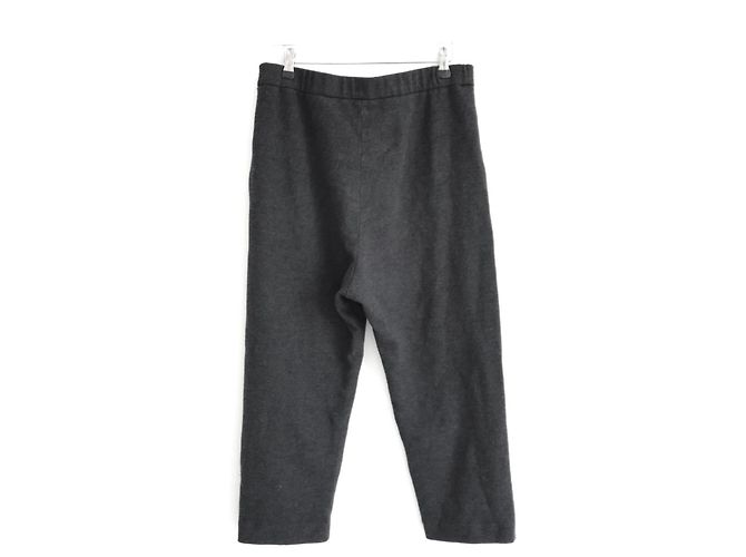 Autre Marque Arts & Science Charcoal Wollstrick-Cropped-Hose Anthrazitgrau - Ansicht 4