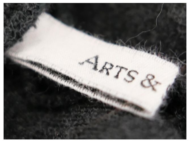 Autre Marque Arts & Science Charcoal Wollstrick-Cropped-Hose Anthrazitgrau - Ansicht 5