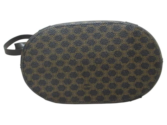 Céline Borsa Tote a secchiello CELINE Black Macadam Marrone Nero - vista 5