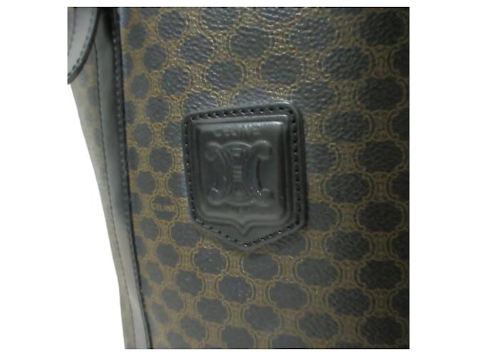 Céline Borsa Tote a secchiello CELINE Black Macadam Marrone Nero - vista 6