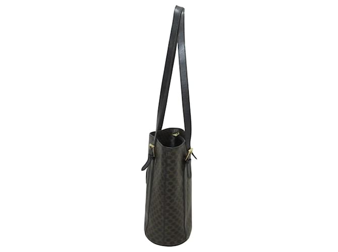 Céline Borsa Tote a secchiello CELINE Black Macadam Marrone Nero - vista 8