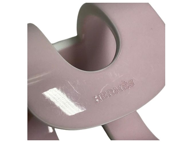 Hermès Bracciale Ano Hermes in rosa e bianco - vista 5