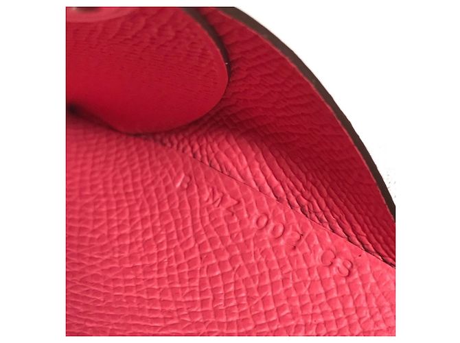 Hermès Monedero Hermes de piel Epsom Rosa - vista 14